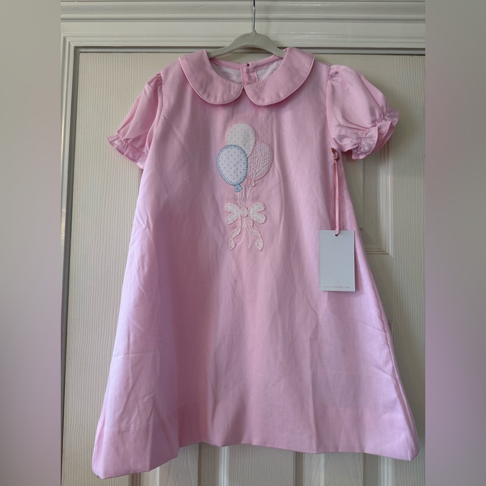 Cecil and Lou Pink Pique Birthday Balloons Dress. Size 5. NWT